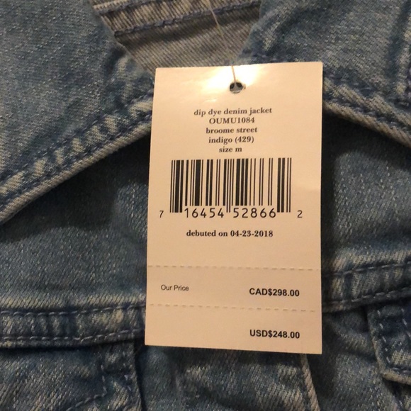 NWT kate spade dip dye denim jacket - Picture 2 of 2